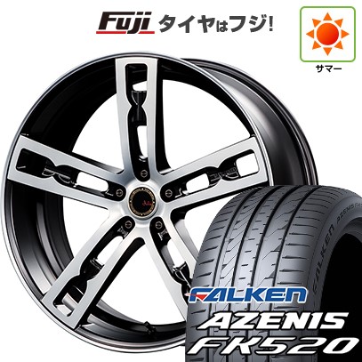 【新品国産車用5穴114.3】 夏タイヤ ホイール4本セット 225/35R19 ファルケン アゼニス FK520L エムズスピード ジュリア 555モノブロック 7.5J 19インチ(送料無料)