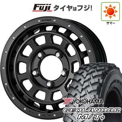 【新品】ジムニー 夏タイヤ ホイール4本セット 195R16C 104/102Q ヨコハマ ジオランダー M/T+ G001J WORK ワーク クラッグ ティーグラビック SHADOW EDITION 限定 5.5J 16インチ(送料無料)｜フジコーポレーション