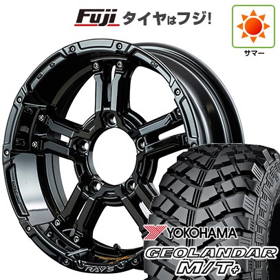 【新品】ジムニー 夏タイヤ ホイール4本セット 215/85R16 ヨコハマ ジオランダー M/T+ G001C RAYS レイズ デイトナ FDX-J コレクション 5.5J 16インチ(送料無料)
