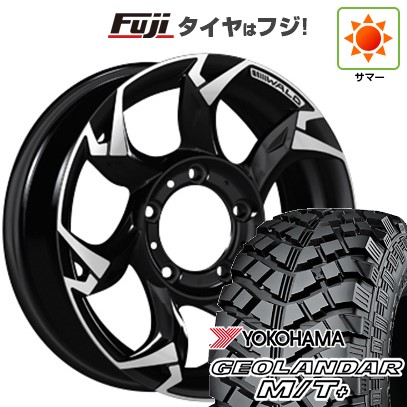 【新品】ジムニー 夏タイヤ ホイール4本セット 215/85R16 ヨコハマ ジオランダー M/T+ G001C WALD ヴァルド ボルサリノ V11-C SUV 5.5J 16インチ(送料無料)