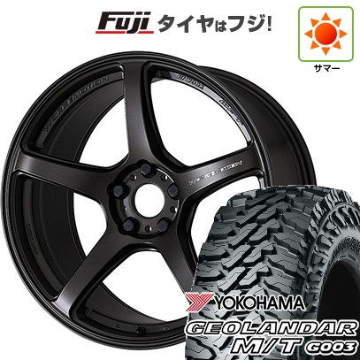 【新品国産車用5穴114.3】 夏タイヤ ホイール4本セット 225/65R17 ヨコハマ ジオランダー M/T G003 WORK ワーク エモーション T5R 7J 17インチ(送料無料)