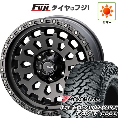 【新品国産車用6穴139.7】 夏タイヤ ホイール4本セット 275/65R18 ヨコハマ ジオランダー M/T G003 フォーバイフォーエンジニア エアージー ヴァルカン 9J 18インチ(送料無料)