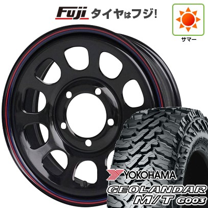 【新品】ジムニー 夏タイヤ ホイール4本セット 175/80R16 ヨコハマ ジオランダー M/T G003 モリタ デイトナズ G2 5.5J 16インチ(送料無料)