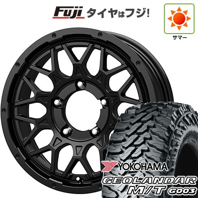【新品】ジムニー 夏タイヤ ホイール4本セット 175/80R16 ヨコハマ ジオランダー M/T G003 コーセイ ボトムガルシア シャドウバーツ 5.5J 16インチ(送料無料) 75,845円