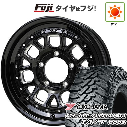 【新品】ジムニー 夏タイヤ ホイール4本セット 185/85R16 ヨコハマ ジオランダー M/T G003 ホットスタッフ バークレイハードロック ヒューロン 5.5J 16インチ(送料無料)｜フジコーポレーション