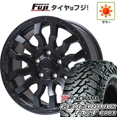 【新品】デリカD5 夏タイヤ ホイール4本セット 225/70R16 ヨコハマ ジオランダー M/T G003 トピー ヴァブロ RR-01【限定】 7J 16インチ(送料無料)｜フジコーポレーション