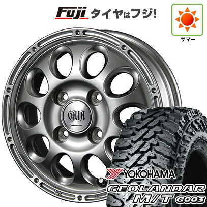 【新品 軽自動車】軽トラ 軽バン 夏タイヤ ホイール4本セット 145/80R12 80/78N ヨコハマ ジオランダー M/T G003 MID WHEELS ガイア ブリッグ スズキ キャリー専用 3.5J 12インチ(送料無料)