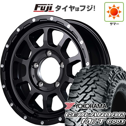 【新品】ジムニーシエラ/ジムニーノマド 夏タイヤ ホイール4本セット 225/70R16 ヨコハマ ジオランダー M/T G003 MID WHEELS NITRO POWER M10 パーシングJ 6J 16インチ(送料無料)｜フジコーポレーション 192,100円
