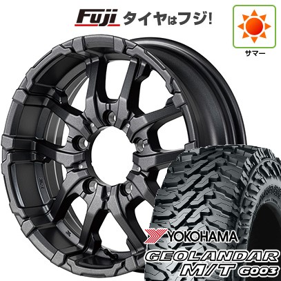 【新品】ジムニーシエラ/ジムニーノマド 夏タイヤ ホイール4本セット 225/70R16 ヨコハマ ジオランダー M/T G003 MID WHEELS NITRO POWER M26 クロスファング 6J 16インチ(送料無料)|フジコーポレーション