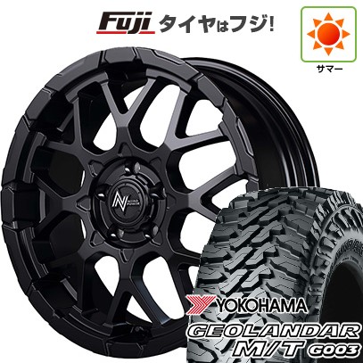 【新品】デリカD5 夏タイヤ ホイール4本セット 225/70R16 ヨコハマ ジオランダー M/T G003 MID WHEELS NITRO POWER M28 バレットS 7J 16インチ(送料無料)