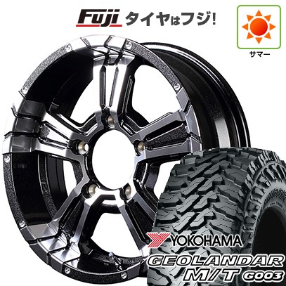 【新品】ジムニーシエラ/ジムニーノマド 夏タイヤ ホイール4本セット 215/70R16 ヨコハマ ジオランダー M/T G003 MID WHEELS NITRO POWER クロスクロウ 6J 16インチ(送料無料)