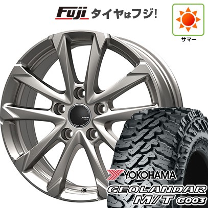 【新品国産車用5穴114.3】 夏タイヤ ホイール4本セット 225/65R17 ヨコハマ ジオランダー M/T G003 モンツァ ZACK JP-325 7J 17インチ(送料無料)｜フジコーポレーション