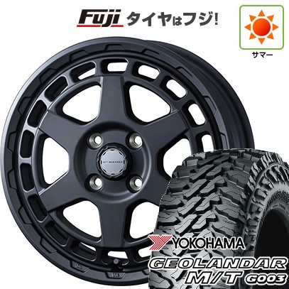 【新品 軽自動車】軽トラ 軽バン 夏タイヤ ホイール4本セット 145/80R12 80/78N ヨコハマ ジオランダー M/T G003 WEDS ウェッズアドベンチャー マッドヴァンス X タイプS 4J 12インチ(送料無料)