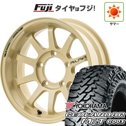 【新品】ジムニー 夏タイヤ ホイール4本セット 175/80R16 ヨコハマ ジオランダー M/T G003 RAYS レイズ A LAP-J DESERT EDITION 5.5J 16インチ(送料無料)