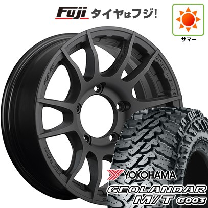 【新品】ジムニーシエラ/ジムニーノマド 夏タイヤ ホイール4本セット 225/70R16 ヨコハマ ジオランダー M/T G003 RAYS レイズ グラムライツ 57XR-X 6J 16インチ(送料無料)