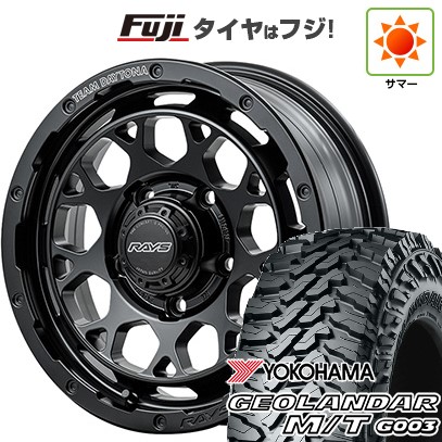 【新品】ジムニー 夏タイヤ ホイール4本セット 175/80R16 ヨコハマ ジオランダー M/T G003 RAYS レイズ デイトナ M9+ 5.5J 16インチ(送料無料)｜フジコーポレーション