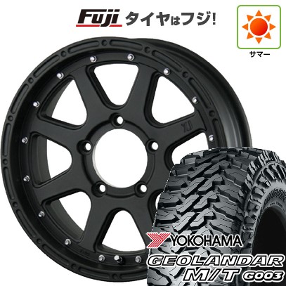 【新品】ジムニー 夏タイヤ ホイール4本セット 175/80R16 ヨコハマ ジオランダー M/T G003 MLJ エクストリームJ 5.5J 16インチ(送料無料)