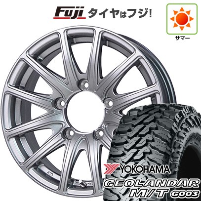 【新品】ジムニー 夏タイヤ ホイール4本セット 195R16C 104/102Q ヨコハマ ジオランダー M/T G003 ホットスタッフ バイソン BN-01 5.5J 16インチ(送料無料)