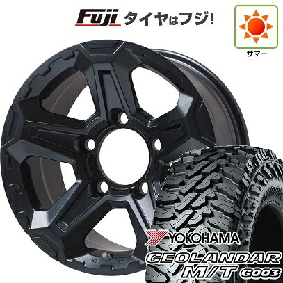 【新品】ランクル70(GDJ76W) 夏タイヤ ホイール4本セット 285/75R16 ヨコハマ ジオランダー M/T G003 プレミックス エステラ-L70(マットブラック) 8J 16インチ(送料無料)
