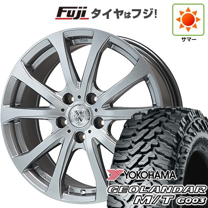【新品国産車用5穴114.3】 夏タイヤ ホイール4本セット 225/65R17 ヨコハマ ジオランダー M/T G003 ビッグウエイ TRG-バーンII 7J 17インチ(送料無料)
