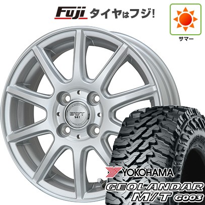 【新品 軽自動車】軽トラ 軽バン 夏タイヤ ホイール4本セット 145/80R12 80/78N ヨコハマ ジオランダー M/T G003 ビッグウエイ BWT-541 4J 12インチ(送料無料)