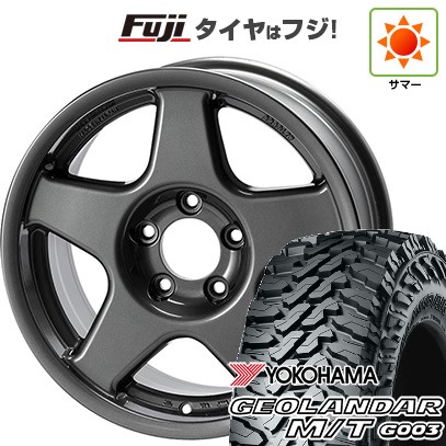 【新品】デリカD5 夏タイヤ ホイール4本セット 215/70R16 ヨコハマ ジオランダー M/T G003 フォーバイフォーエンジニア ブラッドレー V 7J 16インチ(送料無料)|フジコーポレーション