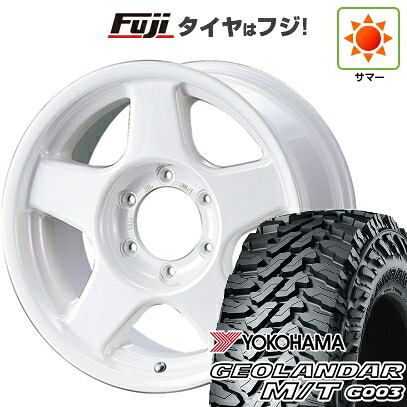 【新品国産車用6穴139.7】 夏タイヤ ホイール4本セット 265/75R16 ヨコハマ ジオランダー M/T G003 フォーバイフォーエンジニア ブラッドレー V 8.5J 16インチ(送料無料)｜フジコーポレーション 136,900円