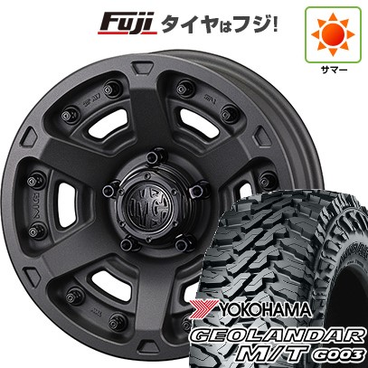 【新品】ジムニー 夏タイヤ ホイール4本セット 175/80R16 ヨコハマ ジオランダー M/T G003 クリムソン マーテルギア(MG) アーマーFF 5.5J 16インチ(送料無料)｜フジコーポレーション