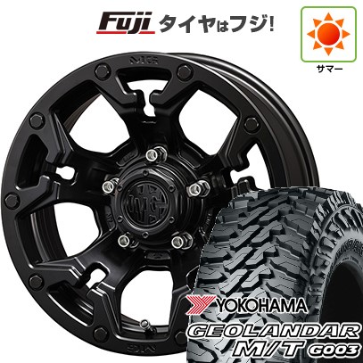 【新品】ジムニー 夏タイヤ ホイール4本セット 195R16C 104/102Q ヨコハマ ジオランダー M/T G003 クリムソン マーテルギア(MG) ゴーレム 5.5J 16インチ(送料無料)｜フジコーポレーション