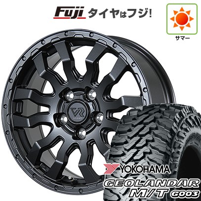 【新品】デリカD5 夏タイヤ ホイール4本セット 225/70R16 ヨコハマ ジオランダー M/T G003 トピー ヴァブロ RR-01 7J 16インチ(送料無料)
