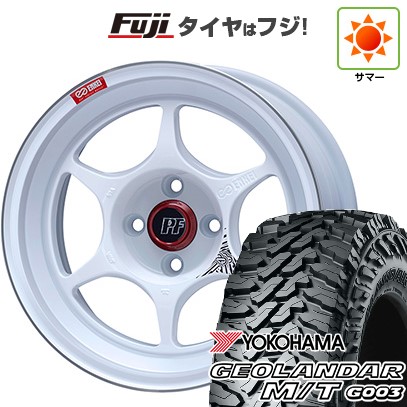 【新品国産車用5穴114.3】 夏タイヤ ホイール4本セット 225/65R17 ヨコハマ ジオランダー M/T G003 ENKEI エンケイ PerformanceLine PF06 マシニングホワイト 7J 17インチ(送料無料)｜フジコーポレーション