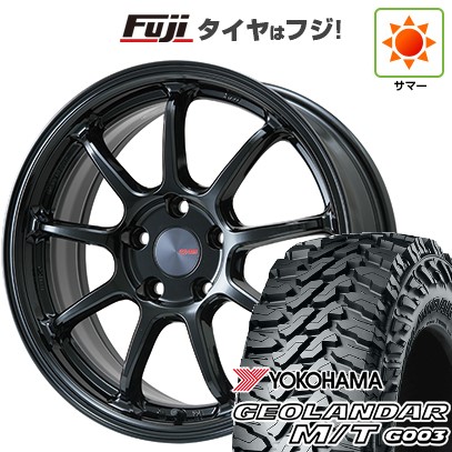 【新品国産車用5穴114.3】 夏タイヤ ホイール4本セット 225/65R17 ヨコハマ ジオランダー M/T G003 ENKEI エンケイ PerformanceLine PF09 フジオリジナルカラー 7J 17インチ(送料無料) 114,100円