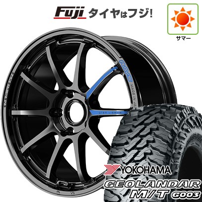 【新品国産車用5穴114.3】 夏タイヤ ホイール4本セット 225/65R17 ヨコハマ ジオランダー M/T G003 RAYS レイズ グラムライツ 57NR SPEC-M 7J 17インチ(送料無料)|フジコーポレーション
