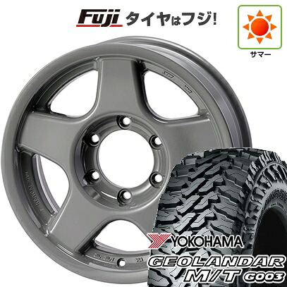 【新品国産車用6穴139.7】 夏タイヤ ホイール4本セット 235/85R16 ヨコハマ ジオランダー M/T G003 フォーバイフォーエンジニア ブラッドレー V 7040 アニバーサリー 6J 16インチ(送料無料)