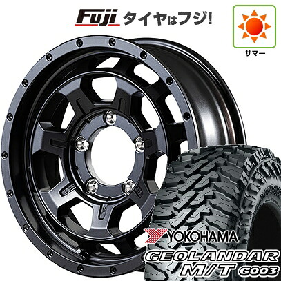 【新品】ジムニー 夏タイヤ ホイール4本セット 185/85R16 ヨコハマ ジオランダー M/T G003 MID WHEELS NITRO POWER M7 ファランクス 5.5J 16インチ(送料無料)