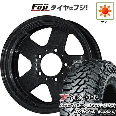【新品】ジムニー 夏タイヤ ホイール4本セット 185/85R16 ヨコハマ ジオランダー M/T G003 ヨコハマ アドバンレーシング GT ヘビーデューティー for JIMNY 5.5J 16インチ(送料無料)