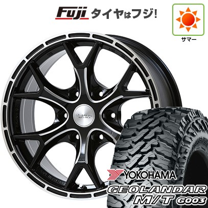 【新品国産車用6穴139.7】 夏タイヤ ホイール4本セット 285/70R17 ヨコハマ ジオランダー M/T G003 ジャオス トライブクロウ 8J 17インチ(送料無料)