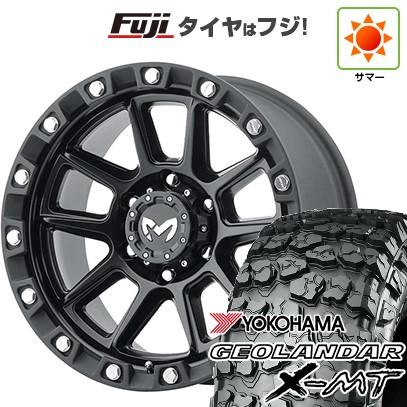 【新品国産車用6穴139.7】 夏タイヤ ホイール4本セット 35X12.5R17 ヨコハマ ジオランダー X-MT G005 トライスター MKW M205 US Spec 8.5J 17インチ(送料無料)