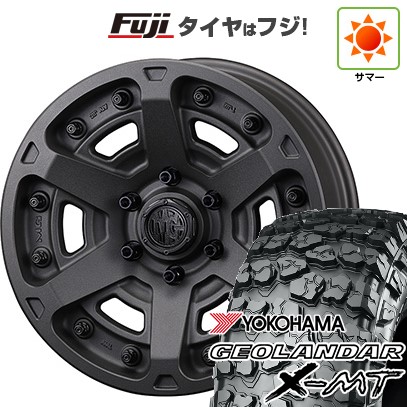 【新品国産車用6穴139.7】 夏タイヤ ホイール4本セット 35X12.5R17 ヨコハマ ジオランダー X-MT G005 クリムソン マーテルギア(MG) アーマーFF 8J 17インチ(送料無料)