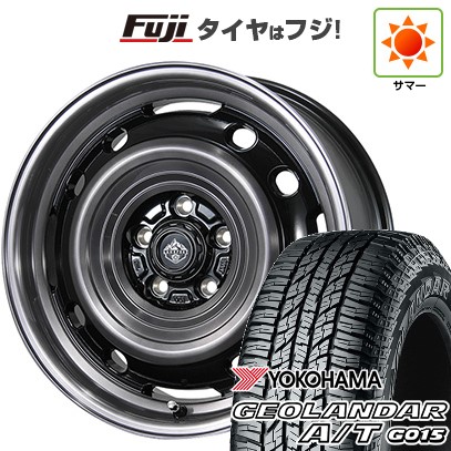 【新品国産車用5穴114.3】 夏タイヤ ホイール4本セット 225/65R17 ヨコハマ ジオランダー A/T G015 OWL/RBL トピー ランドフット XFG 数量限定 7J 17インチ(送料無料)