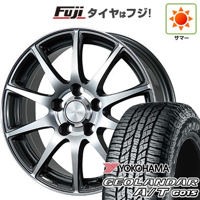 【新品国産車用5穴114.3】 夏タイヤ ホイール4本セット 225/60R17 ヨコハマ ジオランダー A/T G015 OWL/RBL ブリヂストン エコフォルム CRS23 7J 17インチ(送料無料)