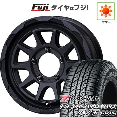 【新品】ジムニー 夏タイヤ ホイール4本セット 185/85R16 ヨコハマ ジオランダー A/T G015 WL/RBL エムズスピード ジュノウ エムエム 5.5J 16インチ(送料無料)