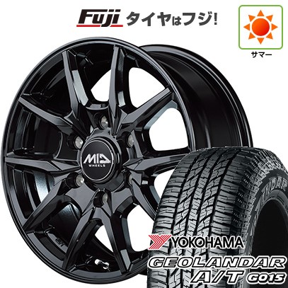 【新品】ハイエース200系 夏タイヤ ホイール4本セット 215/65R16 109/107S ヨコハマ ジオランダー A/T G015 WL/RBL MID WHEELS KG-25 6.5J 16インチ(送料無料)