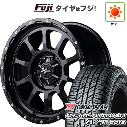 【新品国産車用6穴139.7】 夏タイヤ ホイール4本セット 285/70R17 ヨコハマ ジオランダー A/T G015 OWL/RBL MID WHEELS NITRO POWER M10 パーシング 8J 17インチ(送料無料)|フジコーポレーション