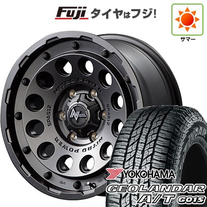 【新品】ハイエース200系 夏タイヤ ホイール4本セット 215/65R16 109/107S ヨコハマ ジオランダー A/T G015 WL/RBL MID WHEELS NITRO POWER H12 ショットガン 16インチ(送料無料) サマータイヤ｜フジコーポレーション 101,200円