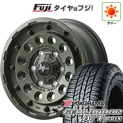 【新品】ハイエース200系 夏タイヤ ホイール4本セット 215/65R16 109/107S ヨコハマ ジオランダー A/T G015 WL/RBL MID WHEELS NITRO POWER H12 ショットガン タクティカルエディション 6.5J 16インチ(送料無料)｜フジコーポレーション
