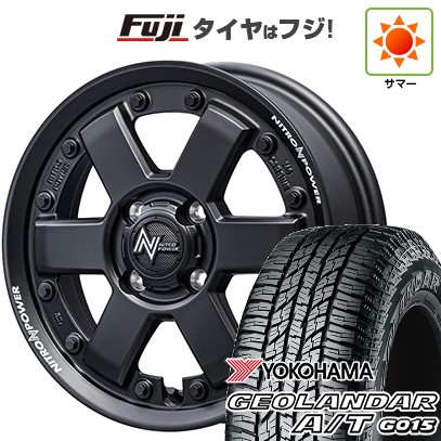 【新品 軽自動車】ハスラー デリカミニ(4WD) 夏タイヤ ホイール4本セット 165/60R15 ヨコハマ ジオランダー A/T G015 RBL MID WHEELS NITRO POWER M6 カービン 4.5J 15インチ(送料無料)