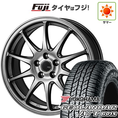 【新品国産車用5穴100】 夏タイヤ ホイール4本セット 225/60R17 ヨコハマ ジオランダー A/T G015 OWL/RBL モンツァ ZACK JP-202 7J 17インチ(送料無料)