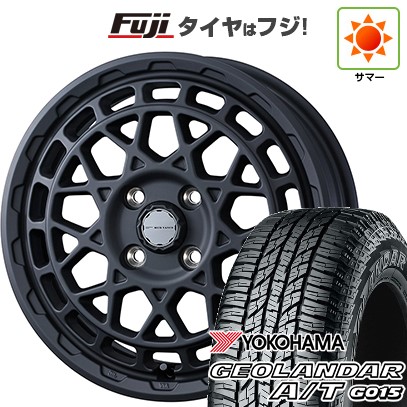 【新品 軽自動車】ハスラー デリカミニ(4WD) 夏タイヤ ホイール4本セット 165/60R15 ヨコハマ ジオランダー A/T G015 RBL WEDS ウェッズアドベンチャー マッドヴァンス X タイプM 4.5J 15インチ(送料無料)
