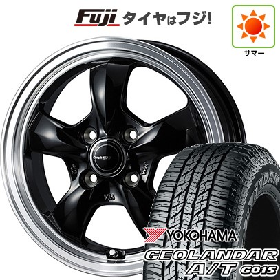 【新品 軽自動車】ハスラー デリカミニ(4WD) 夏タイヤ ホイール4本セット 165/60R15 ヨコハマ ジオランダー A/T G015 RBL WEDS ウェッズ グラフト 5S 4.5J 15インチ(送料無料)